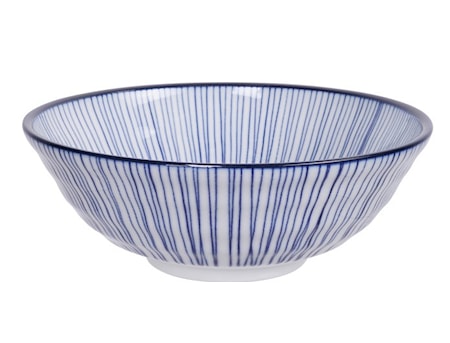 Nippon Blue Ramen Bowl Lines 21 cm