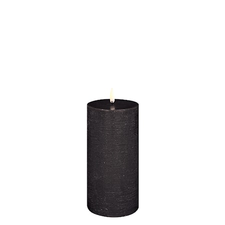 Pillar LED-Pöytäkynttilä 7,8 x 15 cm Musta