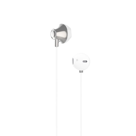 Headset EarPod Hvid Metallic