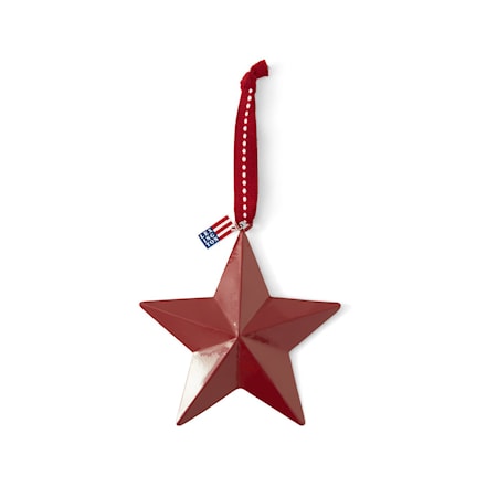 Metal Star Stjärna 12x12cm Röd