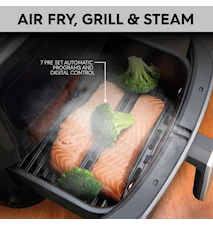 Easy Fry 3in1 Steam+ Airfryer Musta