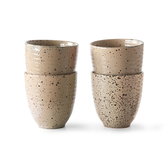 Gradient Ceramics Mugs Taupe 4 pièces