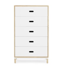 Kabino 5 drawers kommode – Hvit
