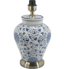 Fang Hong Lampensockel Weiß / Blau 38cm