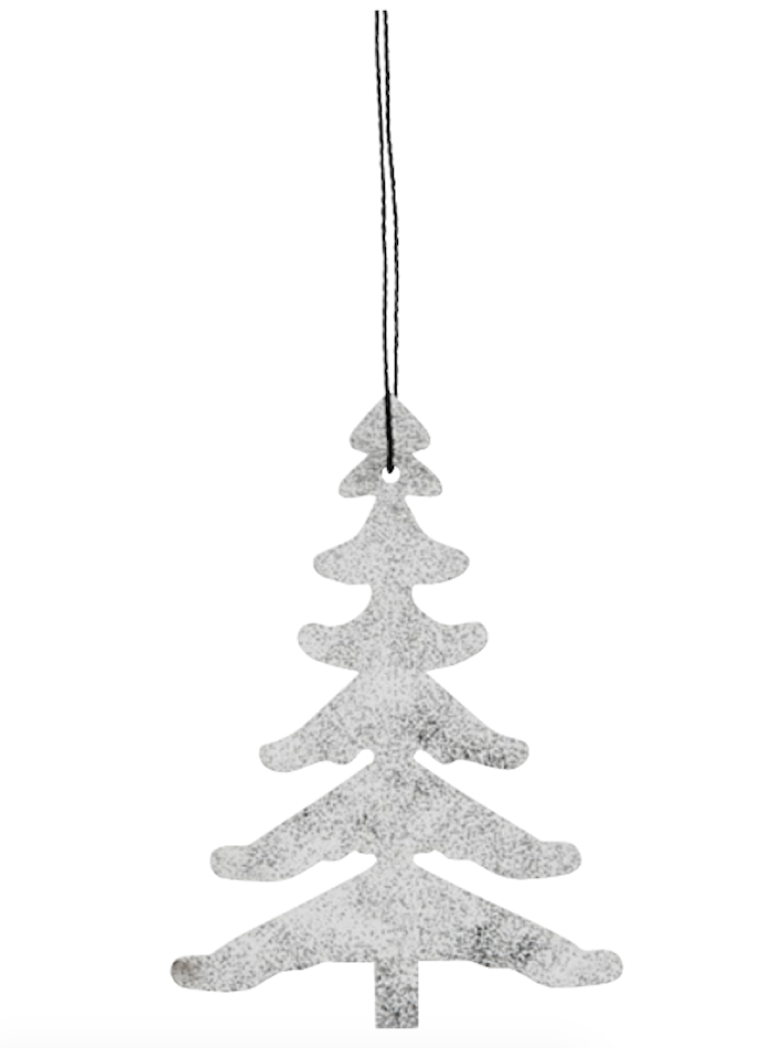 Juletrepynt Tree - Hvit/sølv