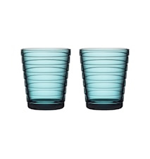 Aino Aalto glas 22 cl zeeblauw 2 st.
