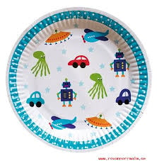 Robot Paper Plate Party