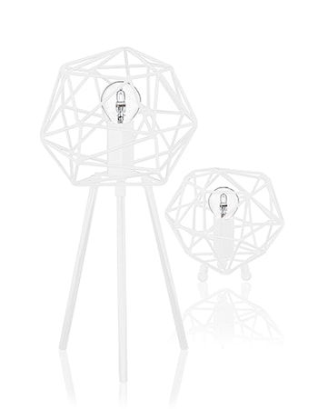 Bordlampe Diamond Hvit