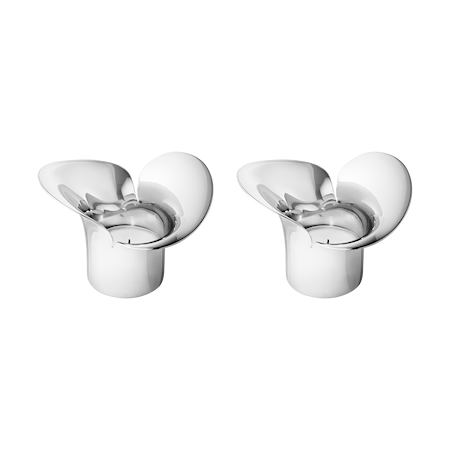 Georg Jensen Bloom Värmeljuslykta 2 st