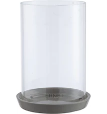 Kynttilälyhty 23 cm Harmaa