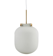 Ball-Jar Lampe Hvid D:30cm Glas