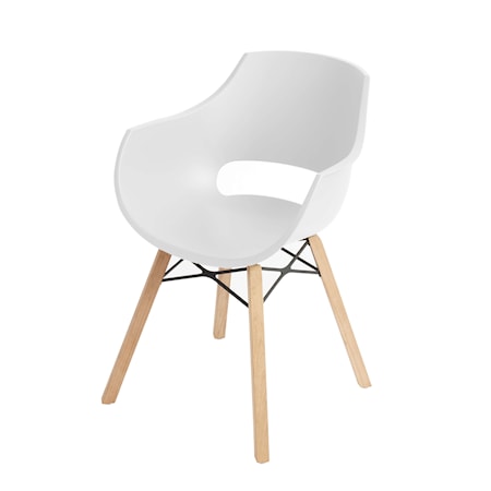Stol Opal Oak PP Hvid