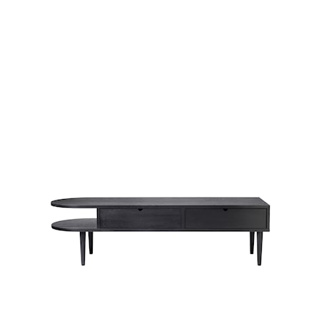 F24 Radius benk svart