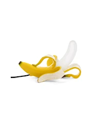 Banana Huey Lampa 30x19 cm Glas Gul