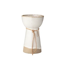 Vase à bulbe blanc 15 cm