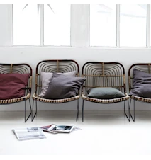 Loungestol Kawa 68x73 cm Brun/Metall