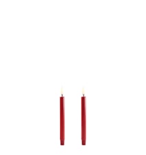 Taper Mini LED-Ljus 2-pack 1,3 x 12 cm Röd