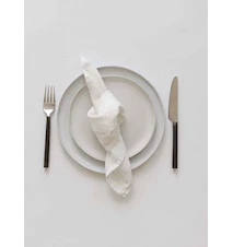 Servett Linne Benvit