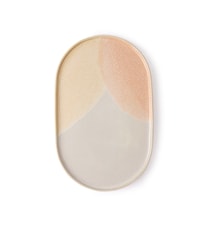 Gallery Ceramic Plate Oval Pink/Nude
