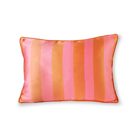 Satin/Velvet Cushion Orange/Pink 35x50 cm