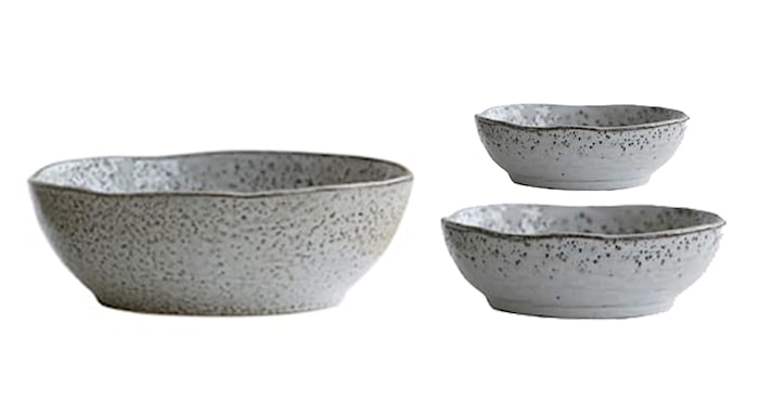 Rustic Skålset 3 delar