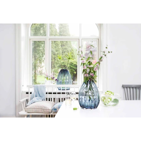 2Lips Vase, blå, H 34 cm