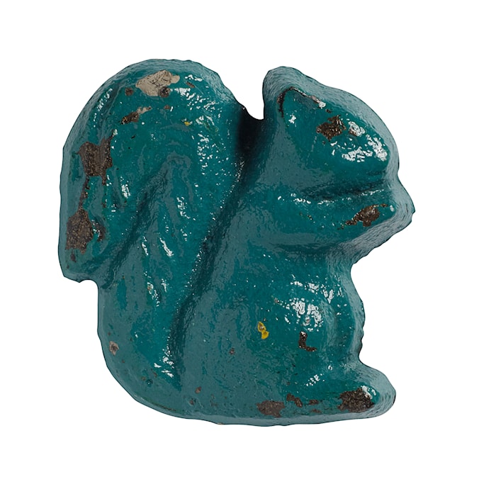 Poignée écureuil 5 x 5 cm - turquoise