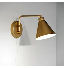 Game Væglampe Messing/Hvid 20 cm