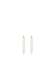 Taper Mini LED-Kynttilä 2-pakkaus 1,3 x 13,8 cm Crème