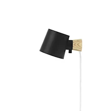 Rise Vägglampa EU Svart