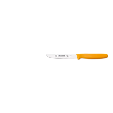 Universalkniv med Tandad Egg 11 cm Stål/Plast Gul