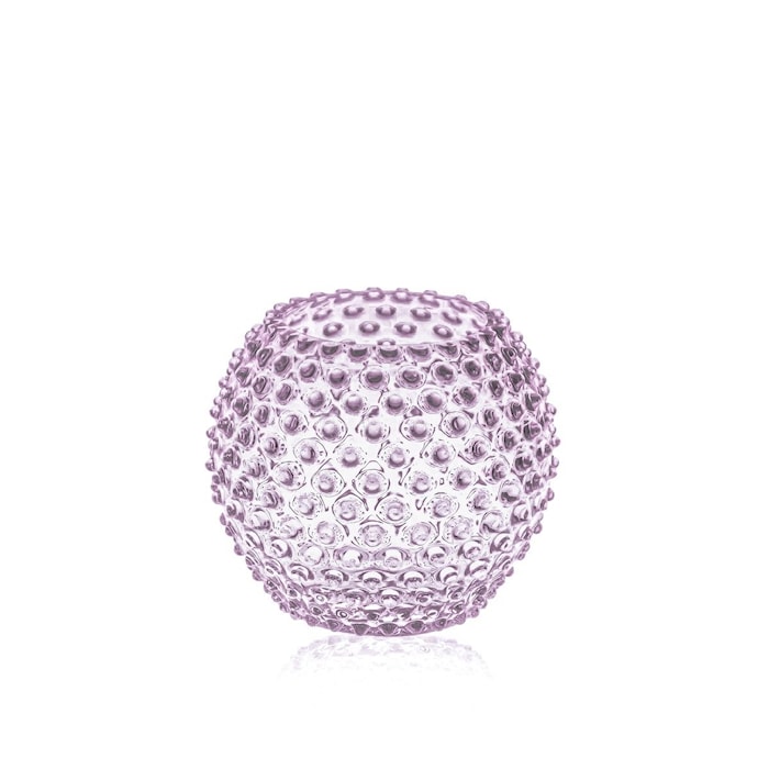 Hobnail Globe Vase 18 cm Lilla