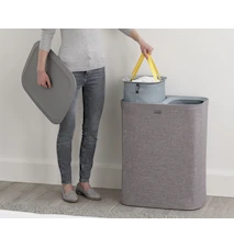 Tota Skittentøyskurv med Sorteringsposer 90 liter Grå