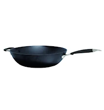 Cast iron wok ULTRALIGHT with shaft