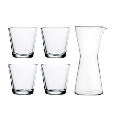 Kartio Set Kanna och Glas 5 Delar Klar