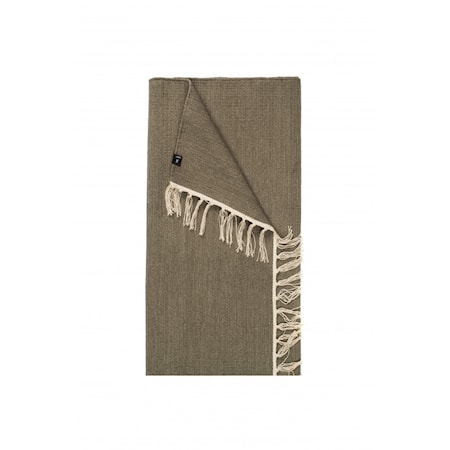 Särö Bomuldstæppe Khaki 80x150 cm