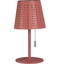 Halvar Utomhuslampa Sol/USB Röd 30cm