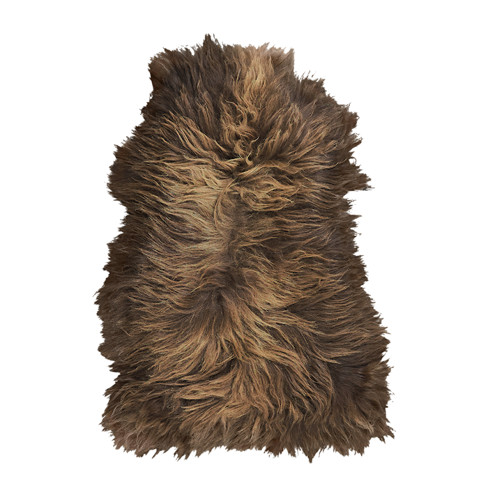 Villi Färöisk fårskinn 120 x 80 cm Brun