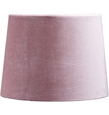 Pantalla para lámpara Sofia terciopelo rosa claro