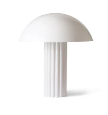 acrylic cupola table lamp white