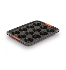 Muffinsform Non-Stick Aluminium Svart