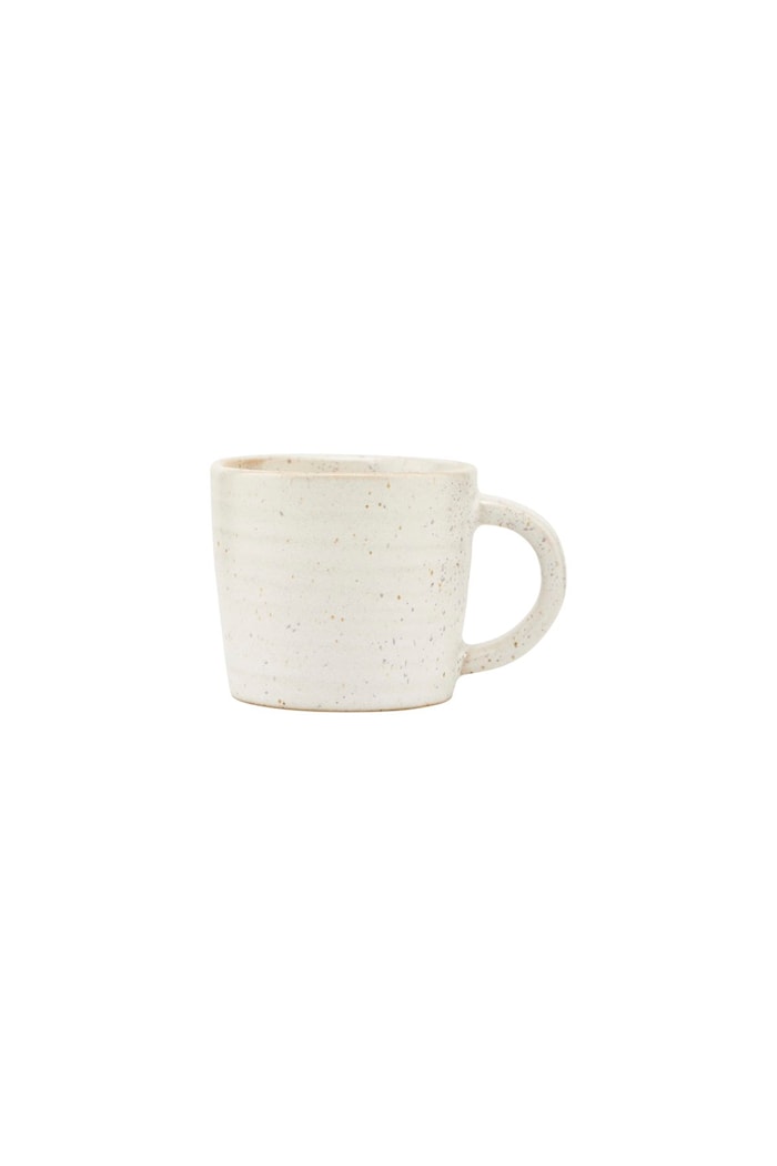 Pion Kopp Ø6x5,5 cm Stengods Grå/Vit