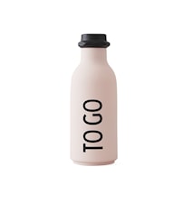 Design Letters Wasserflasche 'To Go' Rosa