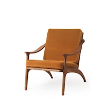 Lean Back Lounge Chair  Amber fløyel Teak