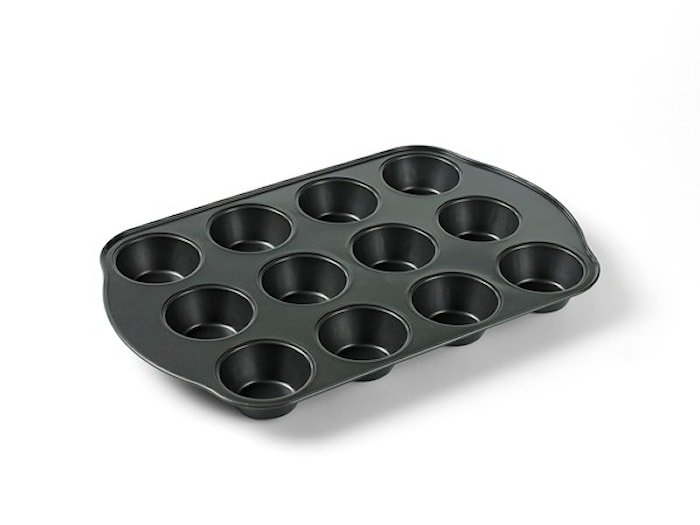 Muffin pan Nonstick x12 Black