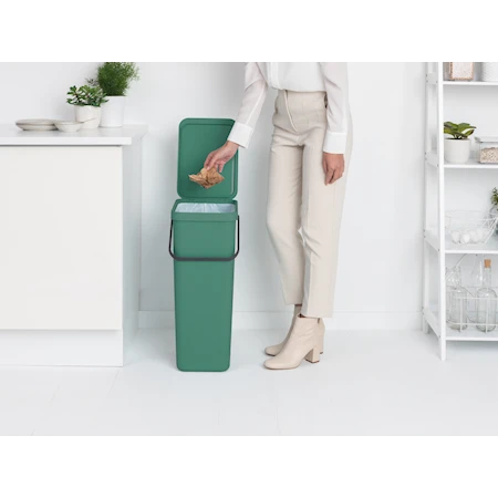 Sort & Go Avfallshink Fir Green 40 liter