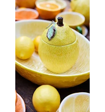 Lemon jam Skål med lock 14,5 cm Gul