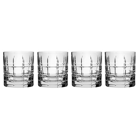 Street Old Fashioned Whiskyglas 25 cl 4-pack Klar