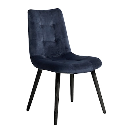 Dining Room Chair Grey Velour