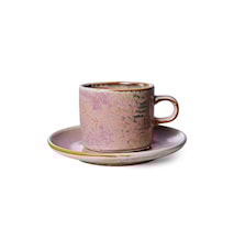 Chef Kopp med Fat 22 cl Keramik Rosa